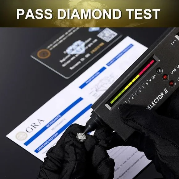 Certified 6ct. t.w. Moissanite Diamond Round Stud Earrings NEW A - Picture 8 of 11